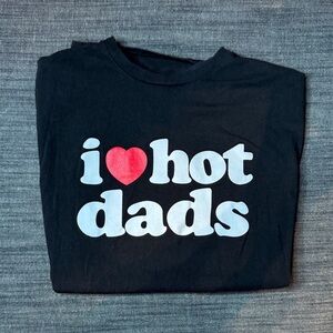 Black Tee with Red Heart Graphic